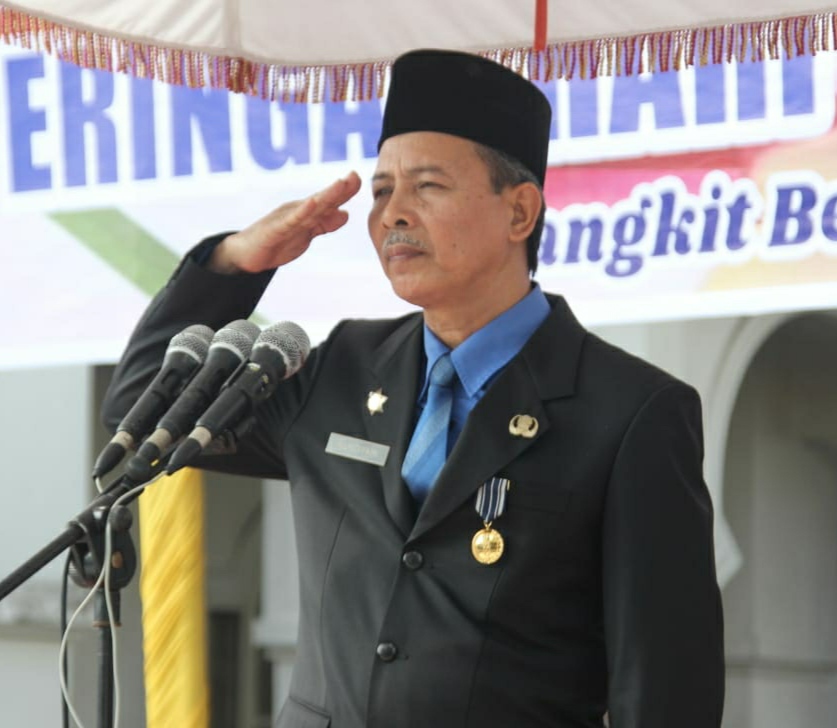 Asisten III Mulyadi Masri Pimpin Upacara Peringatan Harkitnas ke-117 di Rokan Hilir