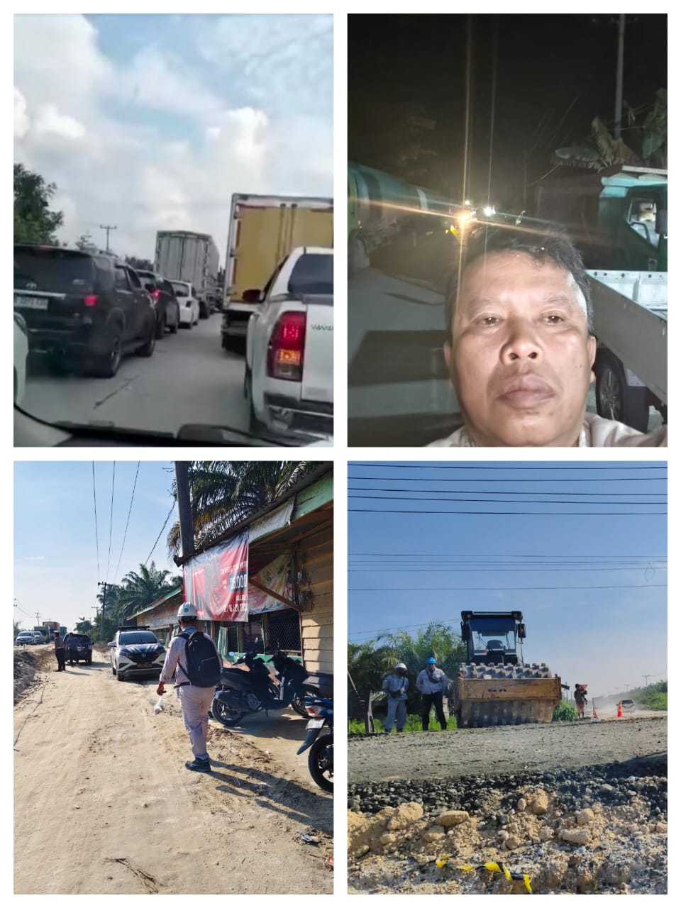 Proyek Jalintim Pelalawan Picu Kemacetan Berjam-Jam, Pengendara dan Sopir Keluhkan Antrean Panjang hingga 4 Jam