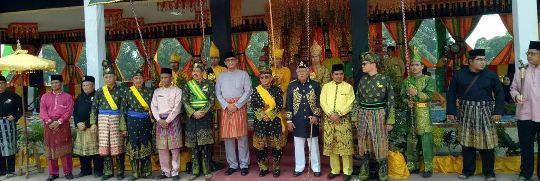 Bupati H.M.Harris Hadiri Balimau Kasai Potang Mogang di Langgam