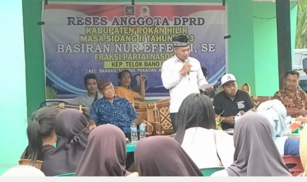 Wakil Ketua II DPRD Rohil Laksanakan Reses Masa Sidang II di Dua Kecamatan