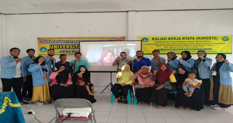 Tim Pengabdian unri Melakukan Kegiatan Lokakarya dan Launching Web Koperasi Milik Bersama,Web Administrasi Desa,dan Web BUMDES Kepada Masyarakat Desa Bukit lingkar, Kec Batang Cenaku, Kab Indragiri Hulu