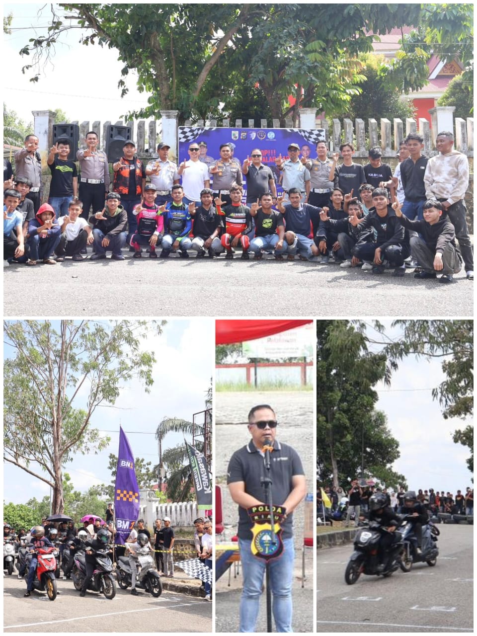 Road Race Edukatif Warnai Operasi Keselamatan di Pelalawan