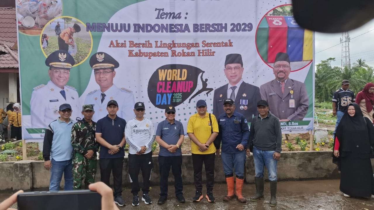 World Cleanup Day di Rohil: Bupati Turun Tangan, Pasar Bintang Bersolek
