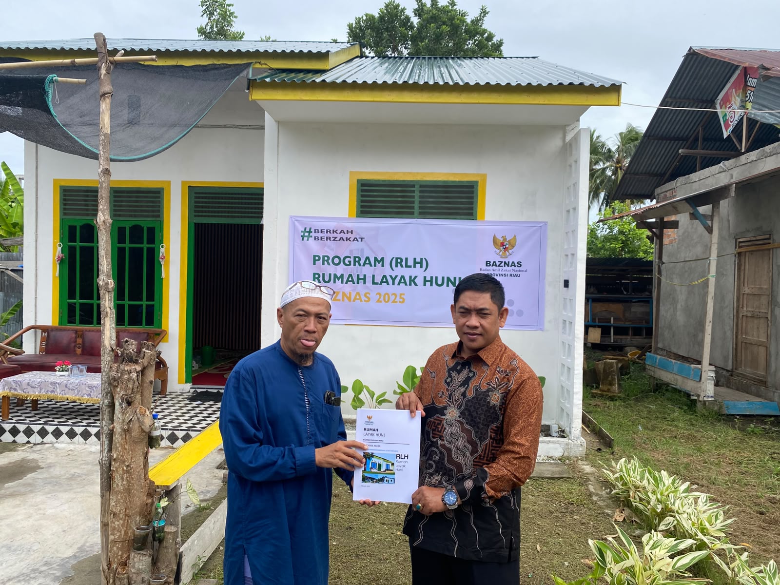 Baznas Riau Resmikan Rumah Layak Huni untuk Warga Wonosari