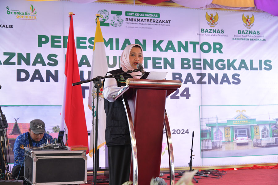 Resmikan Kantor Baznas Bengkalis, Bupati Apresiasi Pengumpulan ZIS