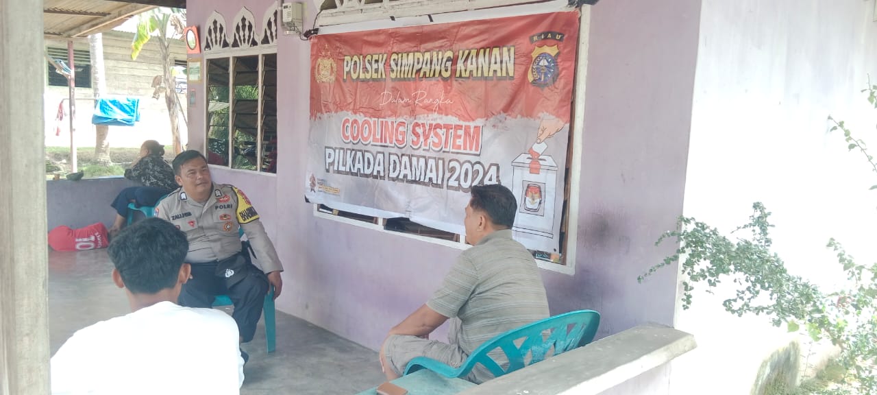 Bhabinkamtibmas Bukit Selamat Cooling System Masyarakat Simpang Kanan
