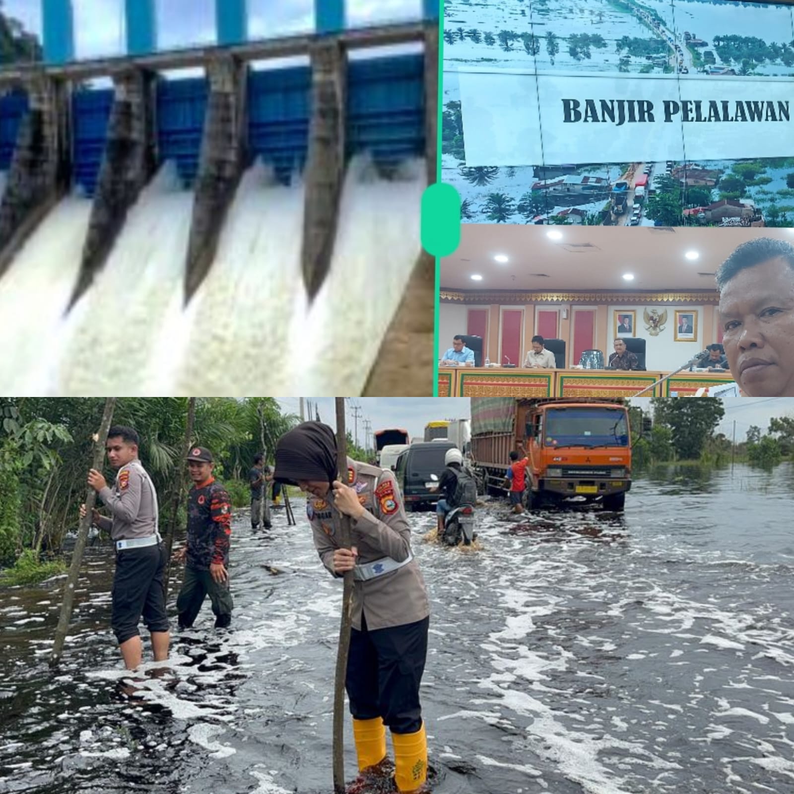 PLTA Koto Panjang Buka Lima Spillway, Warga Sepanjang Sungai Kampar Diminta Waspada