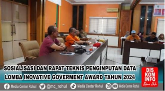 Lomba Inovative Goverment Award  tahun 2024 di Gelar, Berikut  Penjelasan Kepala Bappeda Rohul