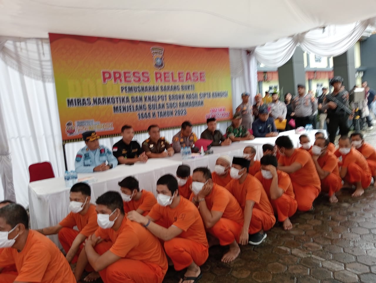 Polres Rohul Exspos Barang Bukti Hasil Cipta Kondisi Selama Tiga Bulan