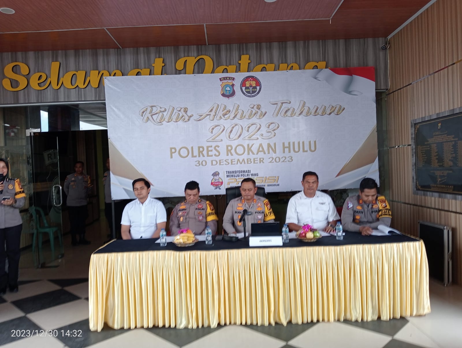 Kapolres Rohul Sampaikan Kinerja Selama Tahun 2023