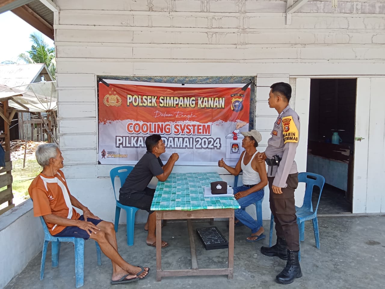 Bhabinkamtibmas Bukit Damar dan Bagan Nibung Ajak Masyarakat Pematang Lada Ciptakan Kamtibmas