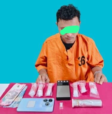 Transaksi Sabu Digagalkan di Kiyap Jaya, Polres Pelalawan Amankan Seorang Pelaku