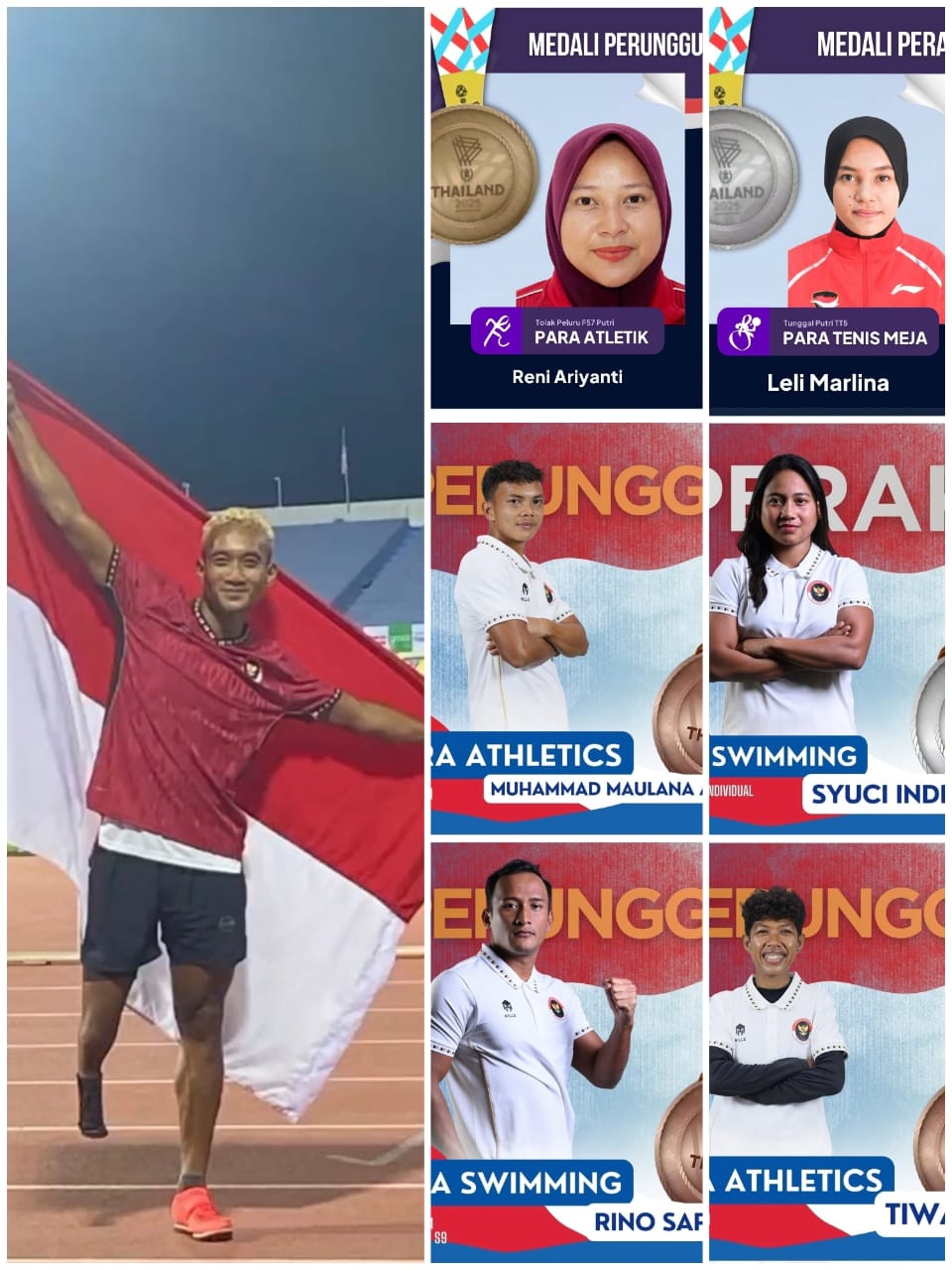 Atlet NPC Riau Bersinar di ASEAN Para Games Thailand