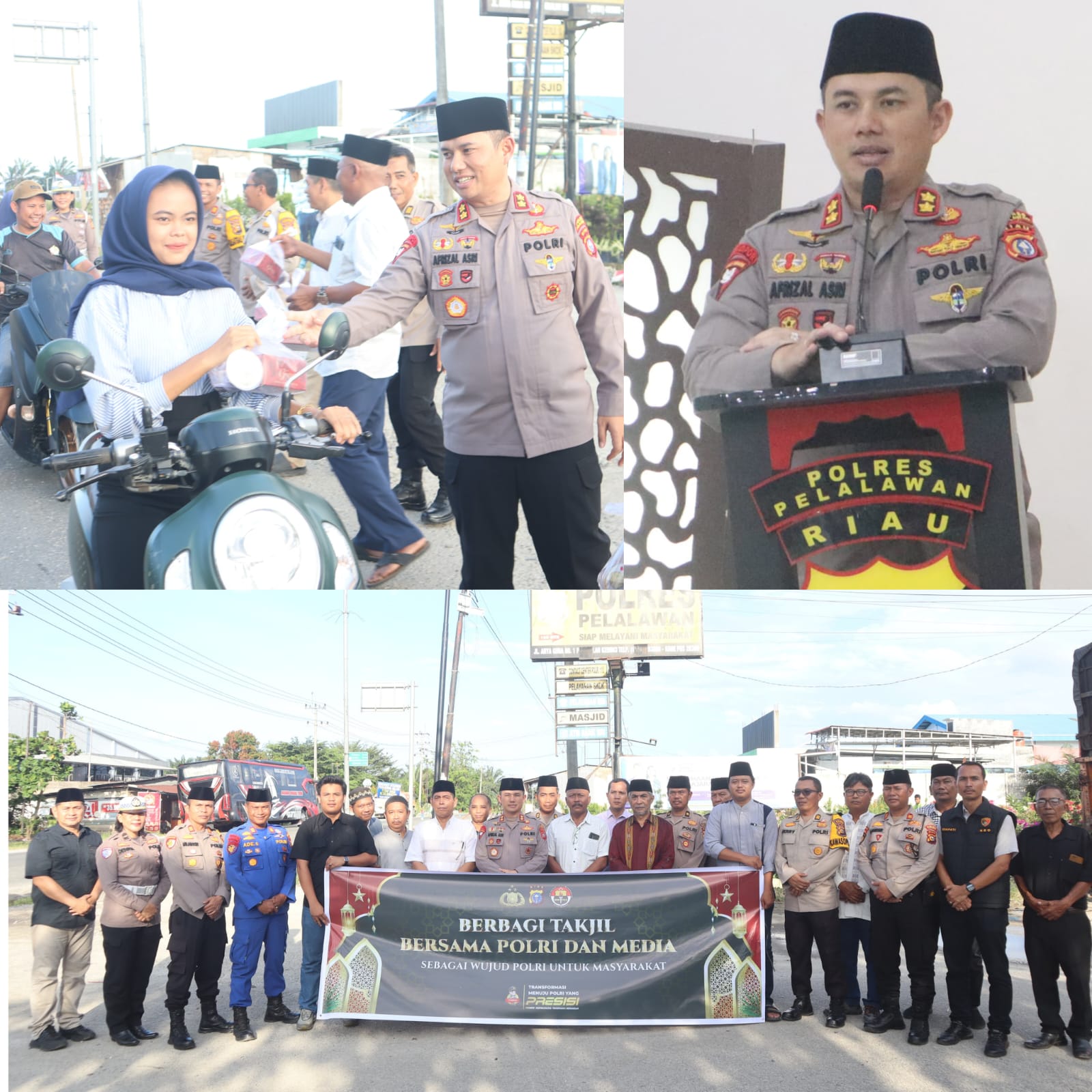 Polri dan Media Bersinergi: Berbagi Takjil dan Buka Puasa Insan Pers