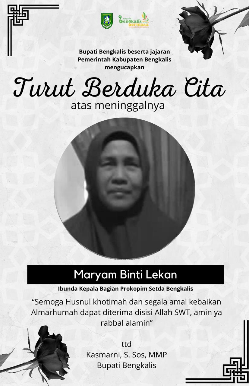 Ibunda Kabag Prokopim Tutup Usia, Bupati Kasmarni Turut Berbelasungkawa