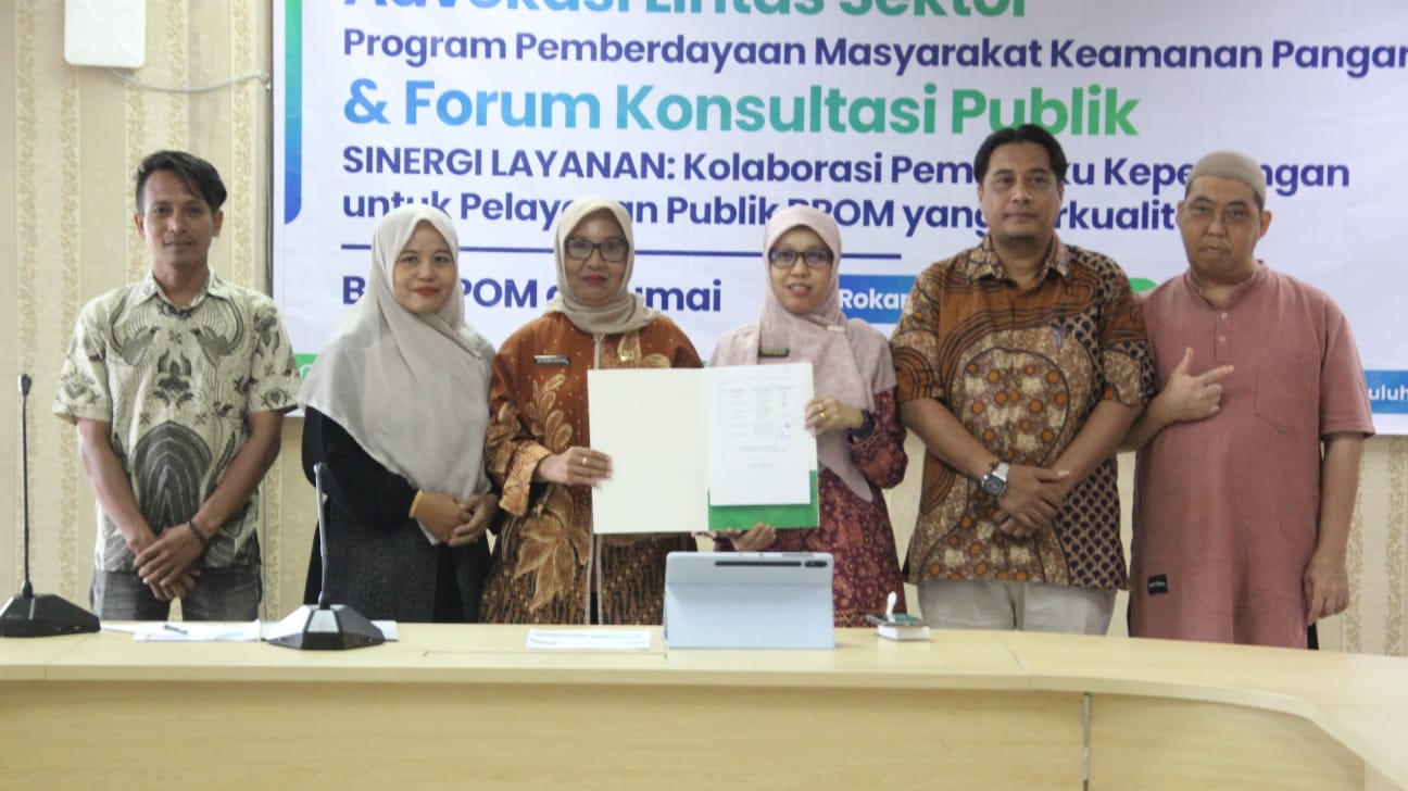 Balai POM di Dumai Berdayakan Masyarakat Rohil Untuk Jaga Keamanan Pangan