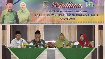 PC Muslimat NU Inhil Gelar Pelatihan Penyelenggaraan Jenazah