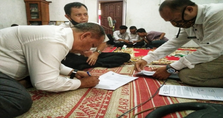 Camat Ukui Pimpin Rapat Evaluasi Penanganan Karhutla Tahun  2020
