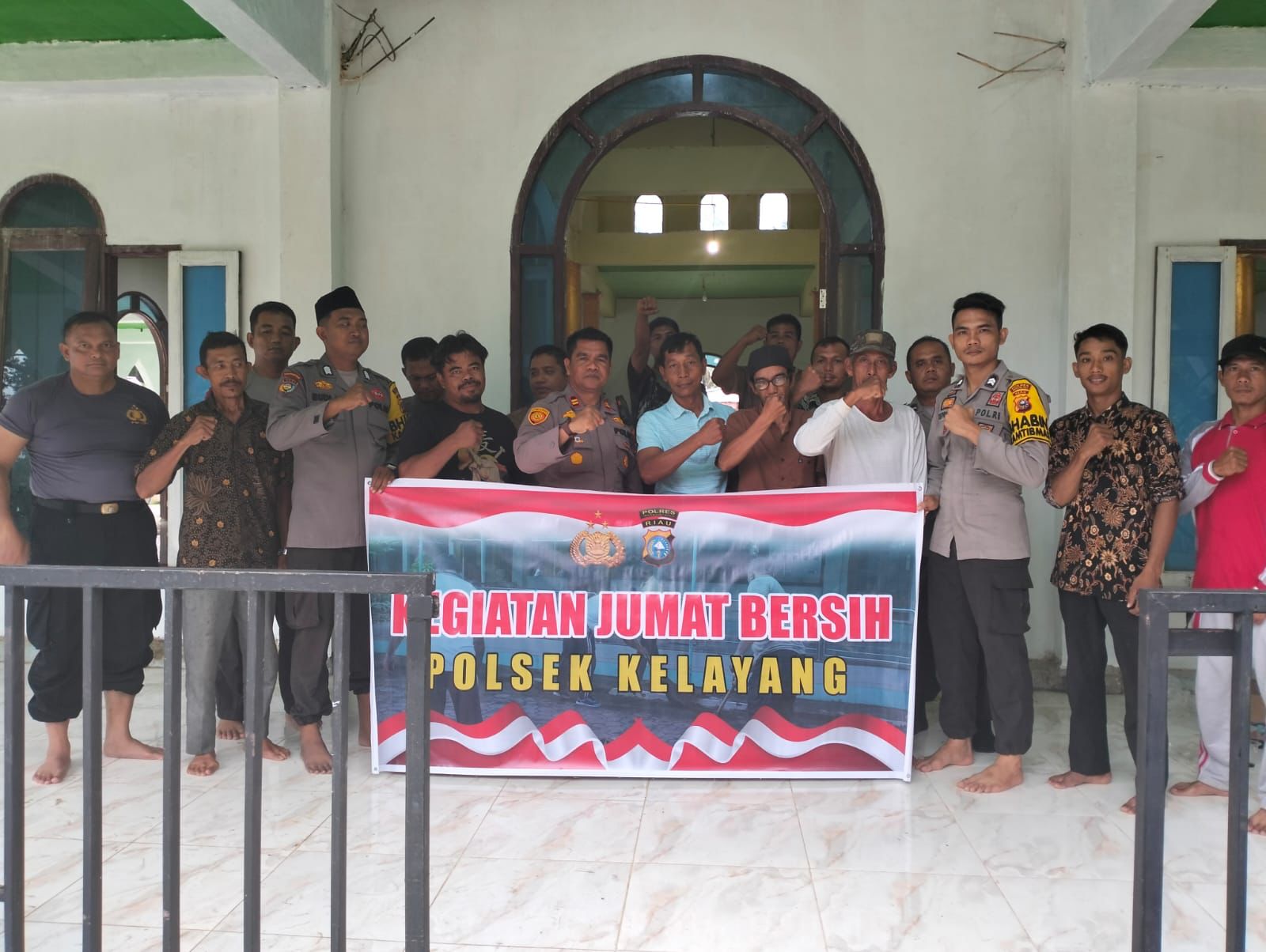 Polsek Kelayang Juber Rumdah di  Mesjid At-Tin Desa Teluk Sejuah