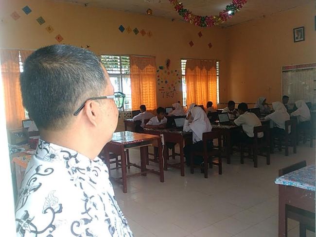 39 SMP Sederajat Di Rohul Ikuti UN Secara UNBK