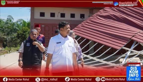 Wabup Rohul  Tinjau Korban Puting Beliung