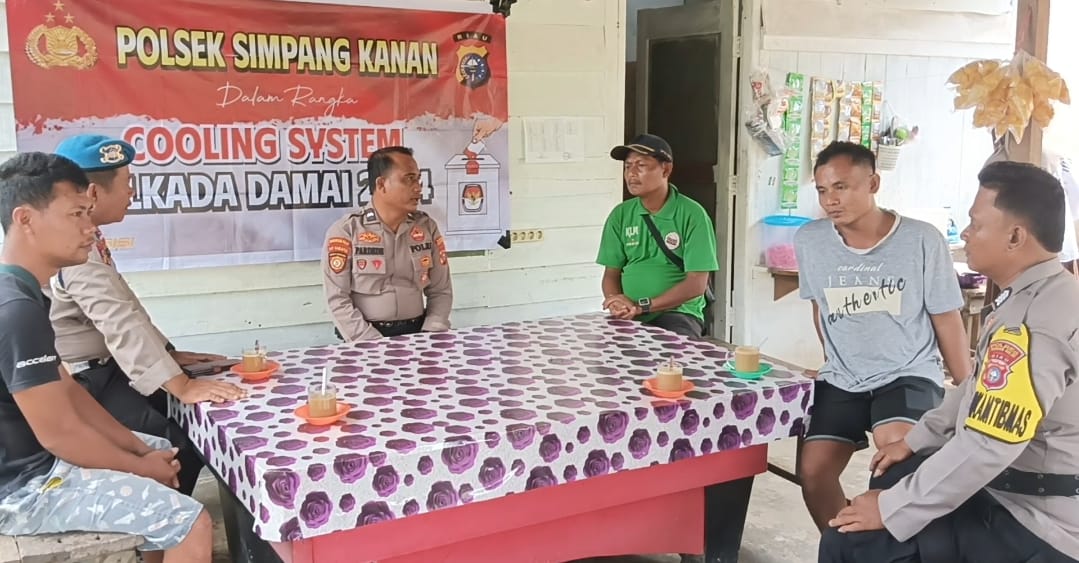 Masyarakat dan Pemuda Simpang Kanan Diajak Ciptakan Kamtibmas Yang Kondusif