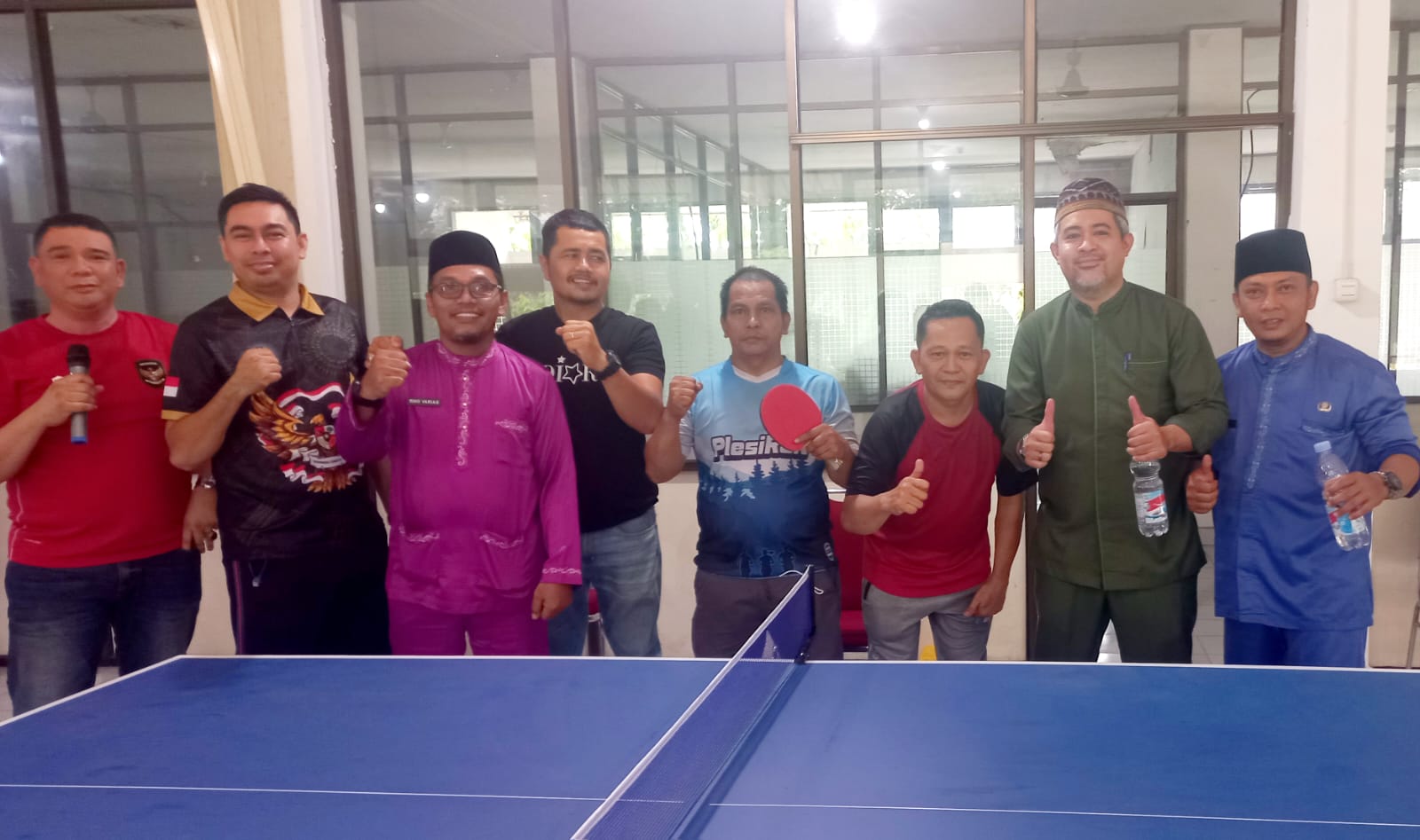 PMDDukcapil Riau raih Juara Pertama Pertandingan Tenis meja Ganda Antarinstansi