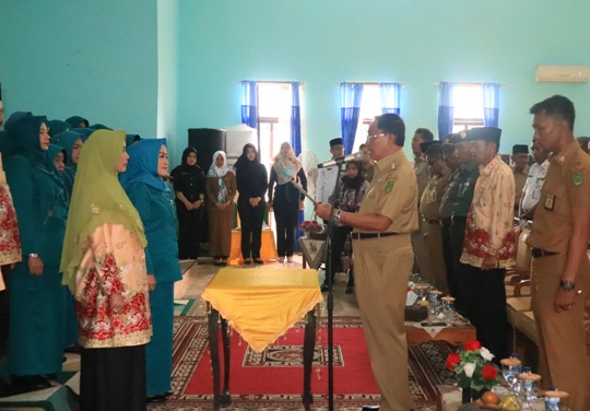 Galeri Bupati Inhil  HM. Wardan, MP Lantik Pengurus TP-PKK Inhil dan Kukuhkan Pengurus K3S Inhil Periode 2018-2023