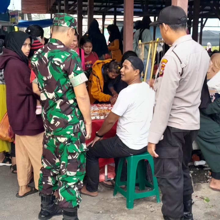 Kamtibmas Kuala Kampar Aman dan Kondusif, Sinergi TNI - Polsek Kuala Kampar Kompak