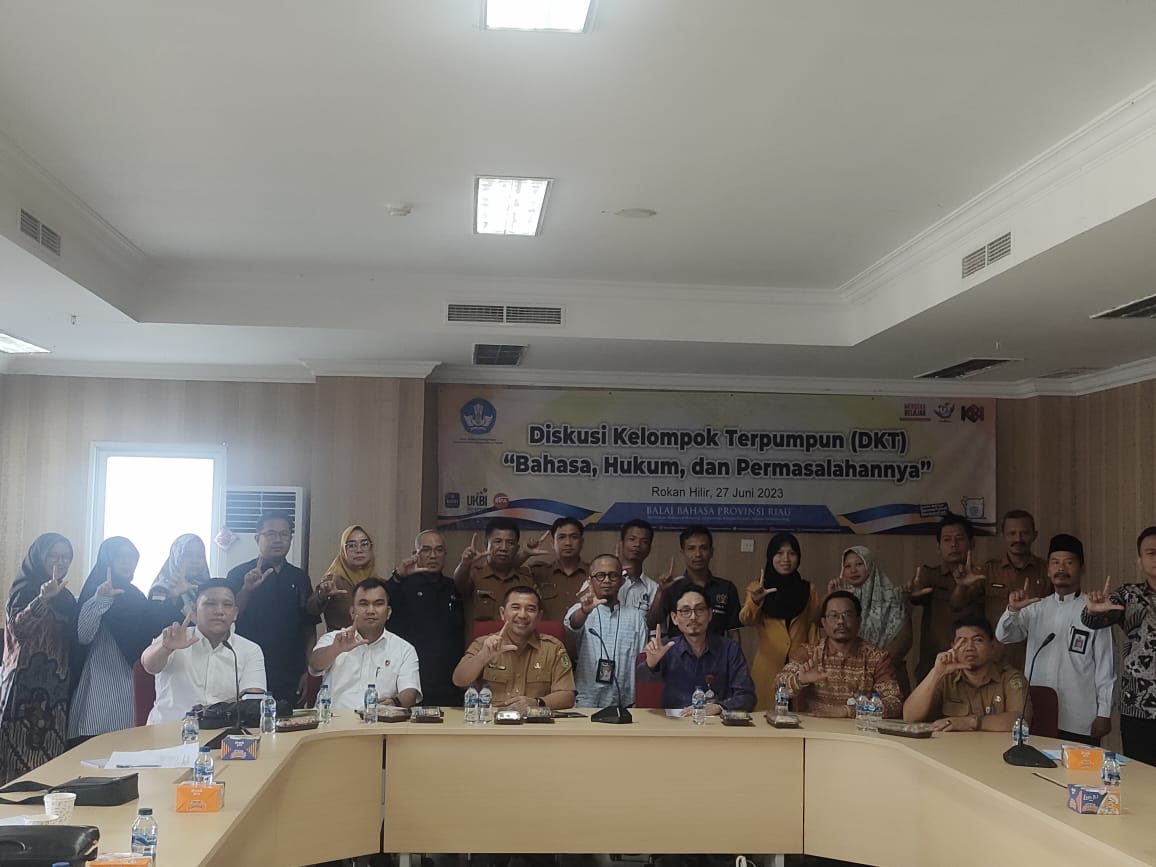 Staf Ahli Bupati Rohil Buka Diskusi Kelompok Terpumpun Bahasa