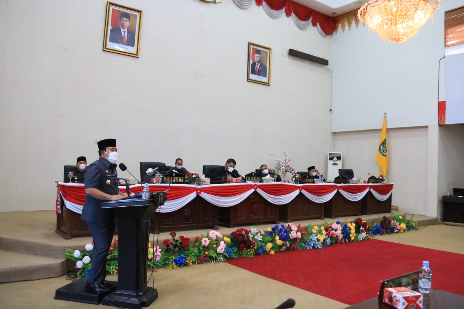 Bupati Rohul Sampaikan Jawaban Pandangan Umum Fraksi Terhadap Ranperda Perubahan APBD TA 2021