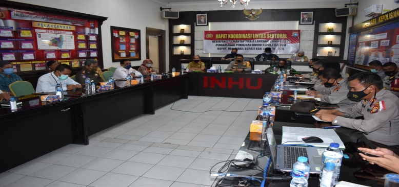 Guna Mematangkan Operasi Mantap Praja, Polres Inhu Gelar Rapat Eksternal