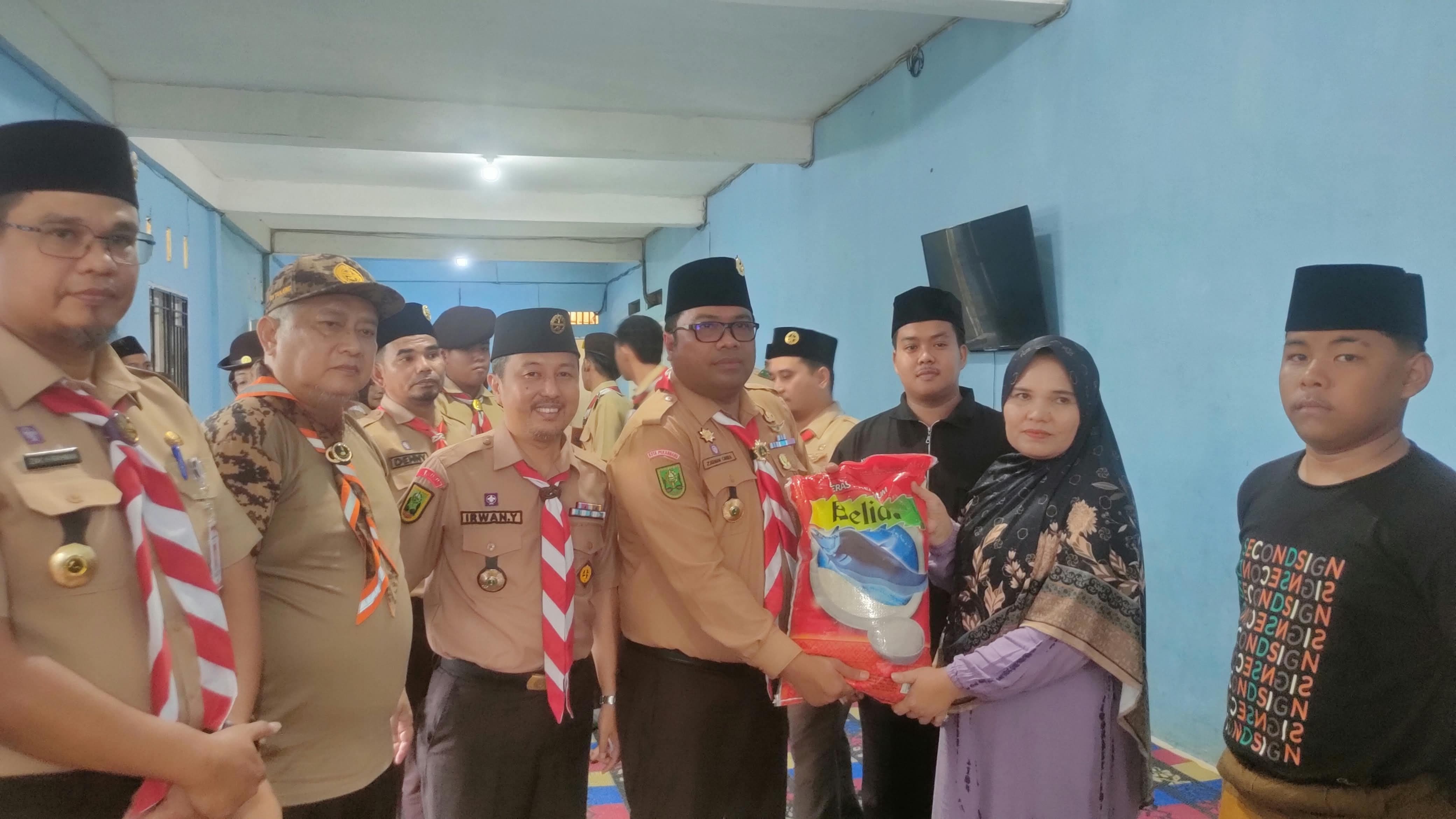 Pramuka Berbagi, Kwarcab Pekanbaru Santuni Anak-anak Panti Asuhan Al Ilham