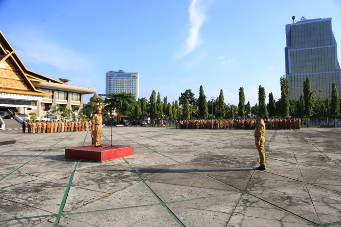 Usai Cuti Lebaran, Gubri Pimpil Apel Bersama Tidak Ada Alasan Tidak hadir  