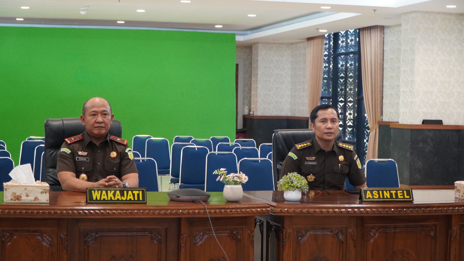 Wakajati Riau Mengikuti Kegiatan Webinar Pemantapan Koordinasi Tim Terpadu Pengawasan Organisasi Kemasyarakatan