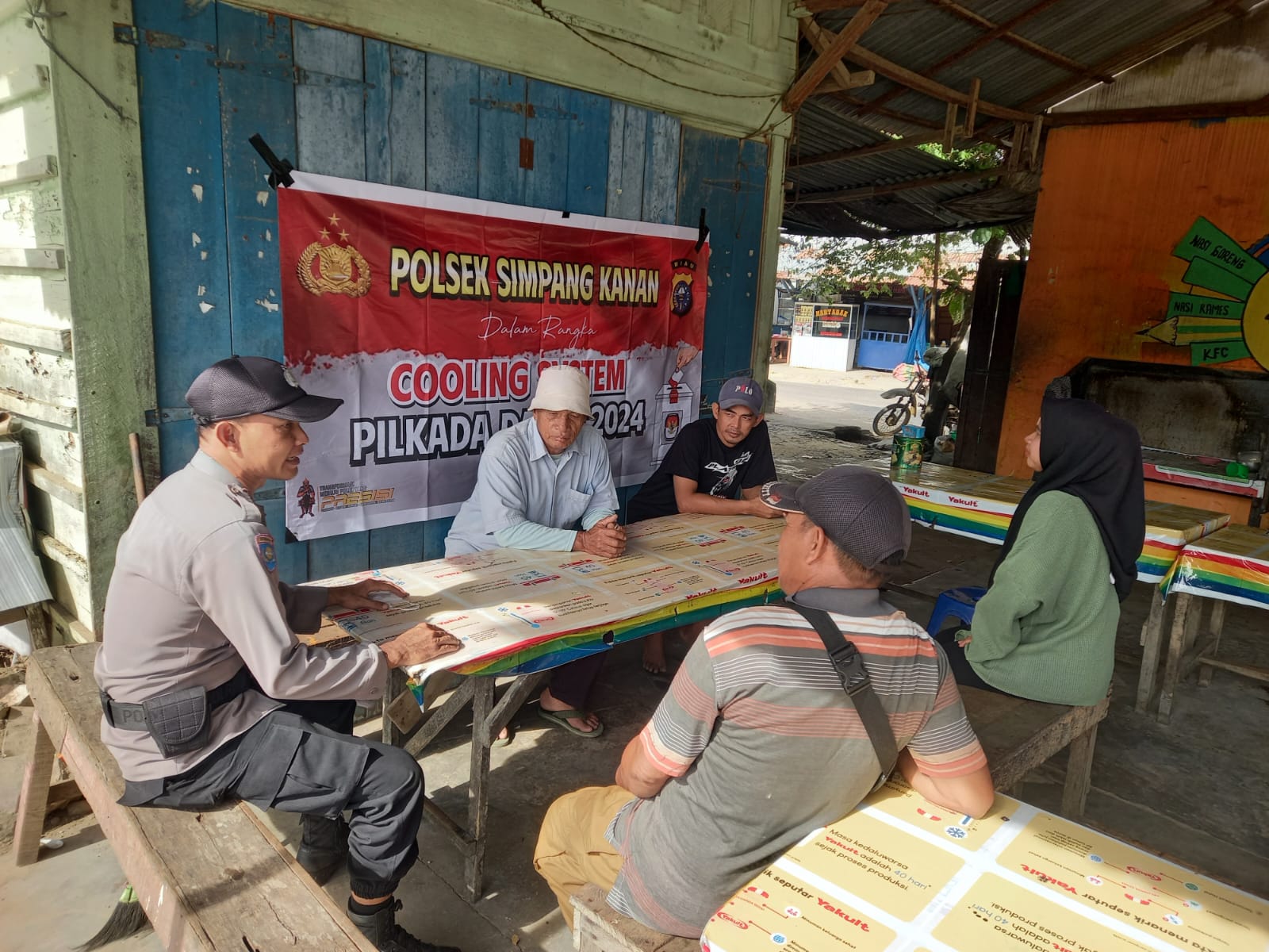 Masyarakat Kelurahan Simpang Kanan Diajak Ciptakan Kamtibmas Pasca Pilkada Serentak