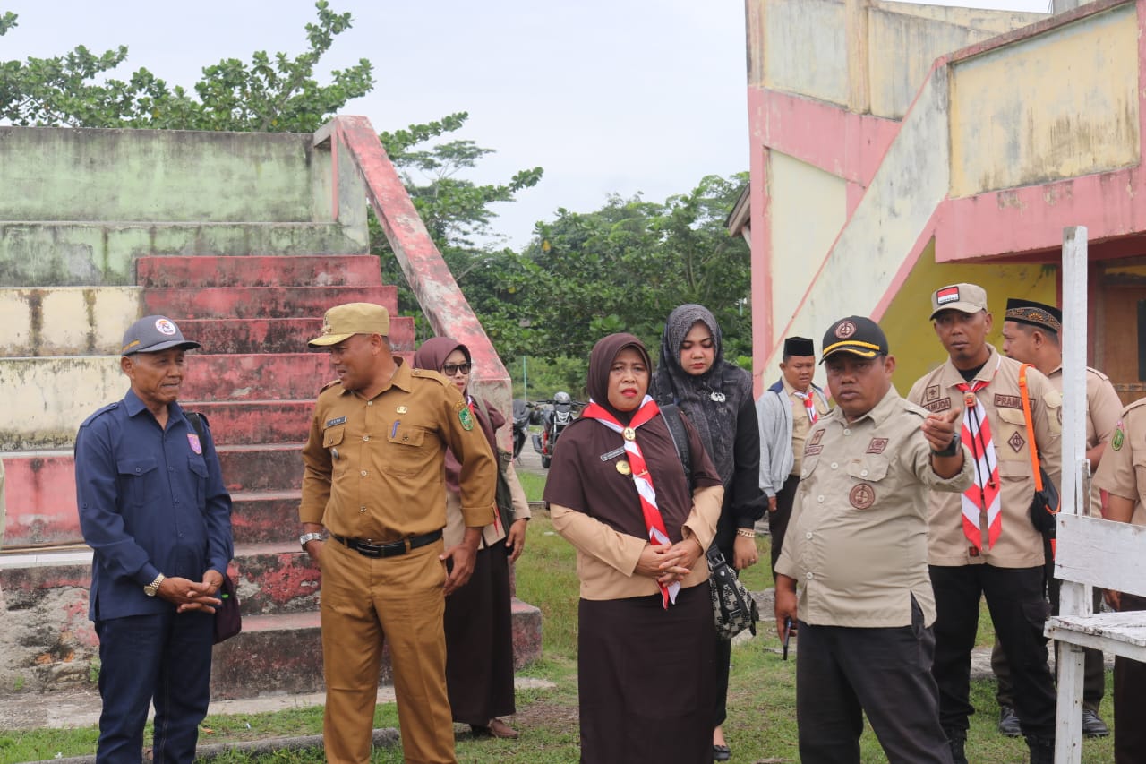 Ketua Kwarcab Meranti Tinjau Tapak Perkemahan Akbar di Rangsang