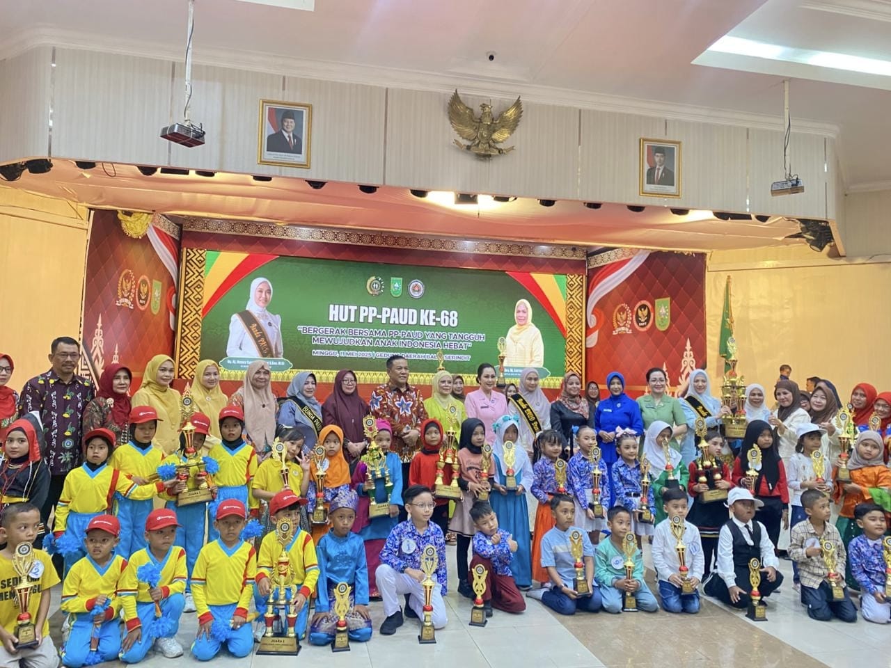 Hadiri HUT PP-PAUD Ke-68, Bunda PAUD Mengajak Ciptakan Anak Yang Tangguh dan Hebat