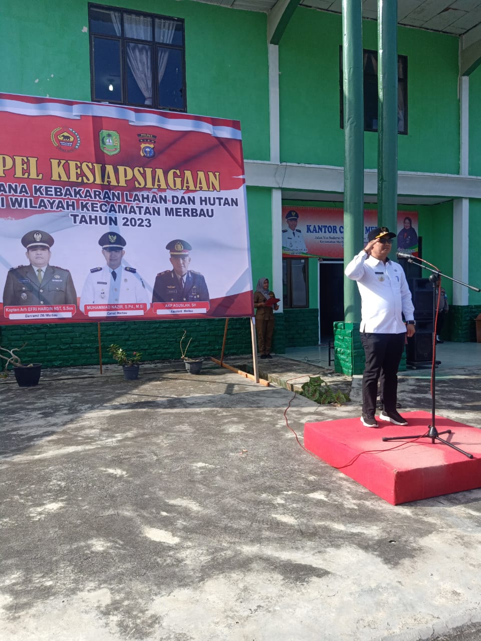 Apel Kesiapsiagaan Karhutla, Camat Merbau Ajak Semua Pihak Ikut Andil Antisipasi Karhutla