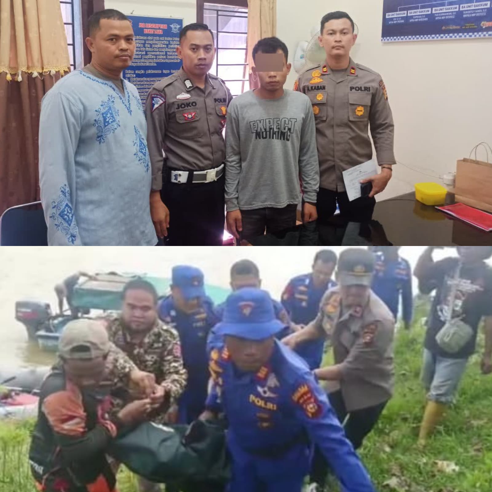 Sopir Tabrak Lari di Atas Jembatan Langgam  Berhasil di Amankan Polisi