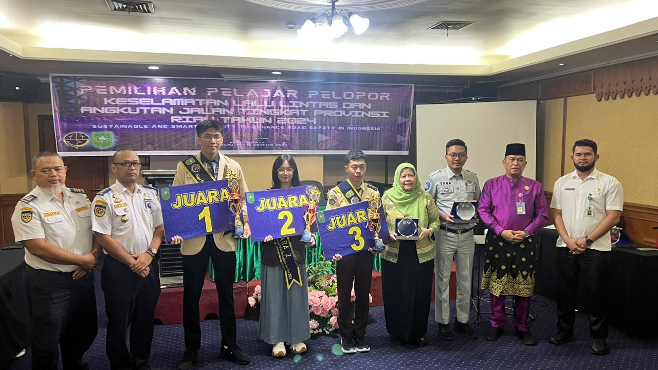 Dishub Riau Gelar Pemilihan Pelajar Pelopor Keselamatan LLAJ Tingkat Provinsi Riau Tahun 2024