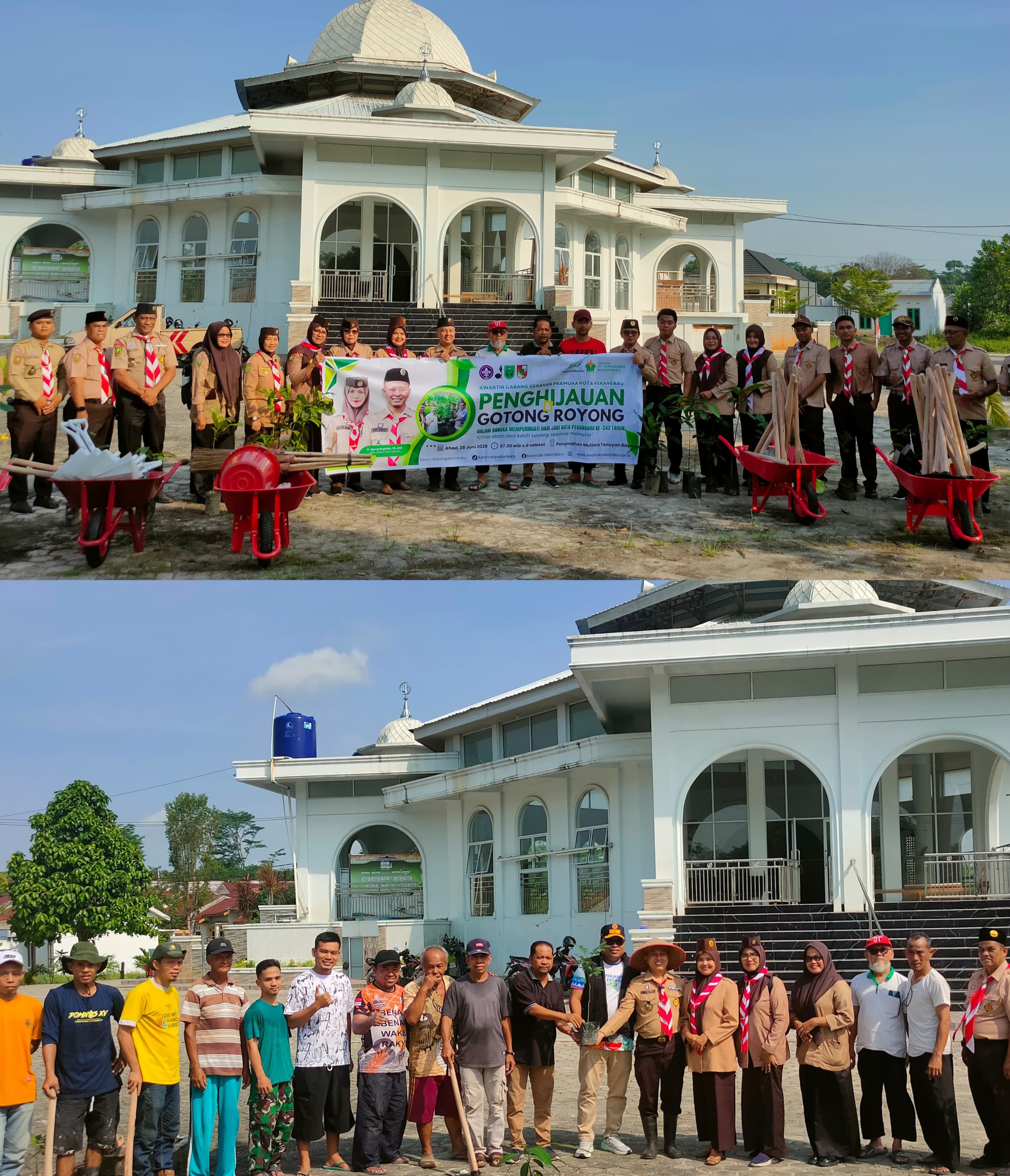 ‎Hari Jadi Pekanbaru ke-242, Gerakan Pramuka Hadirkan Aksi Hijau untuk Masa Depan Kota