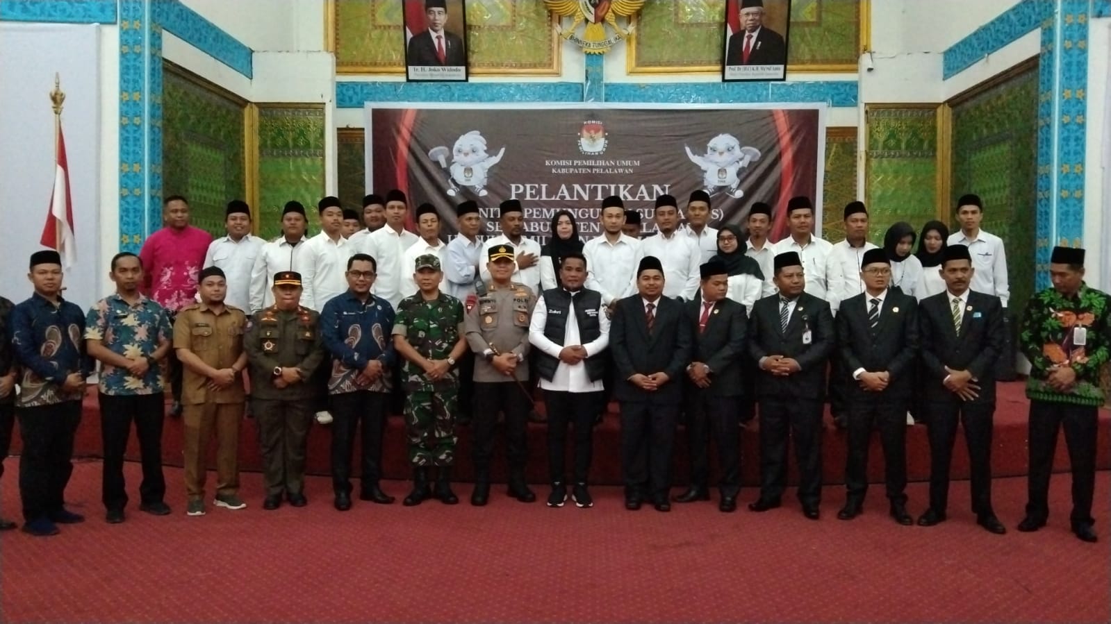 KPU Pelalawan Lantik 354 PPS Untuk Pemilu 2024