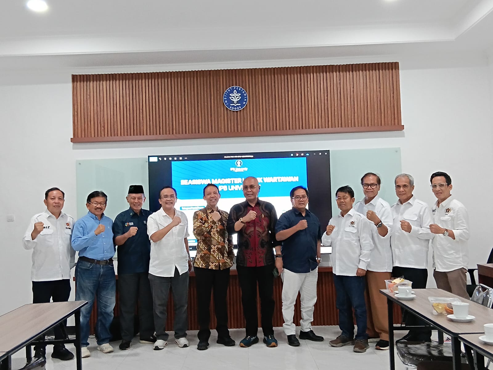 Akhmad Munir Pimpin Delegasi PWI, IPB Siap Dukung Program Beasiswa Wartawan