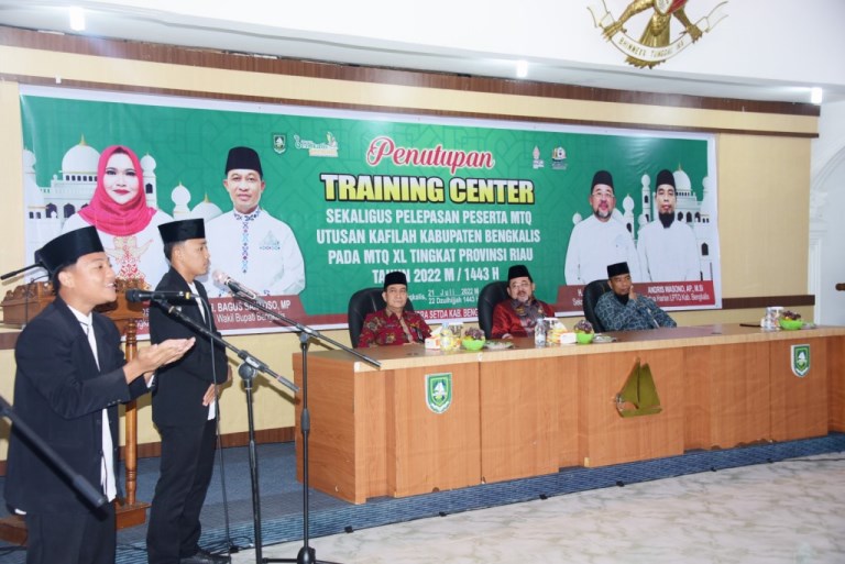 Bupati Bengkalis Resmi Tutup TC, Sekaligus Pelepasan 50 Peserta MTQ ke-40 Provinsi Riau