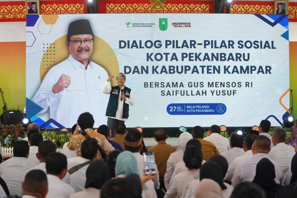 Mensos RI Dialog Bersama Pilar Sosial Riau, Perkuat Kolaborasi Tangani Kemiskinan