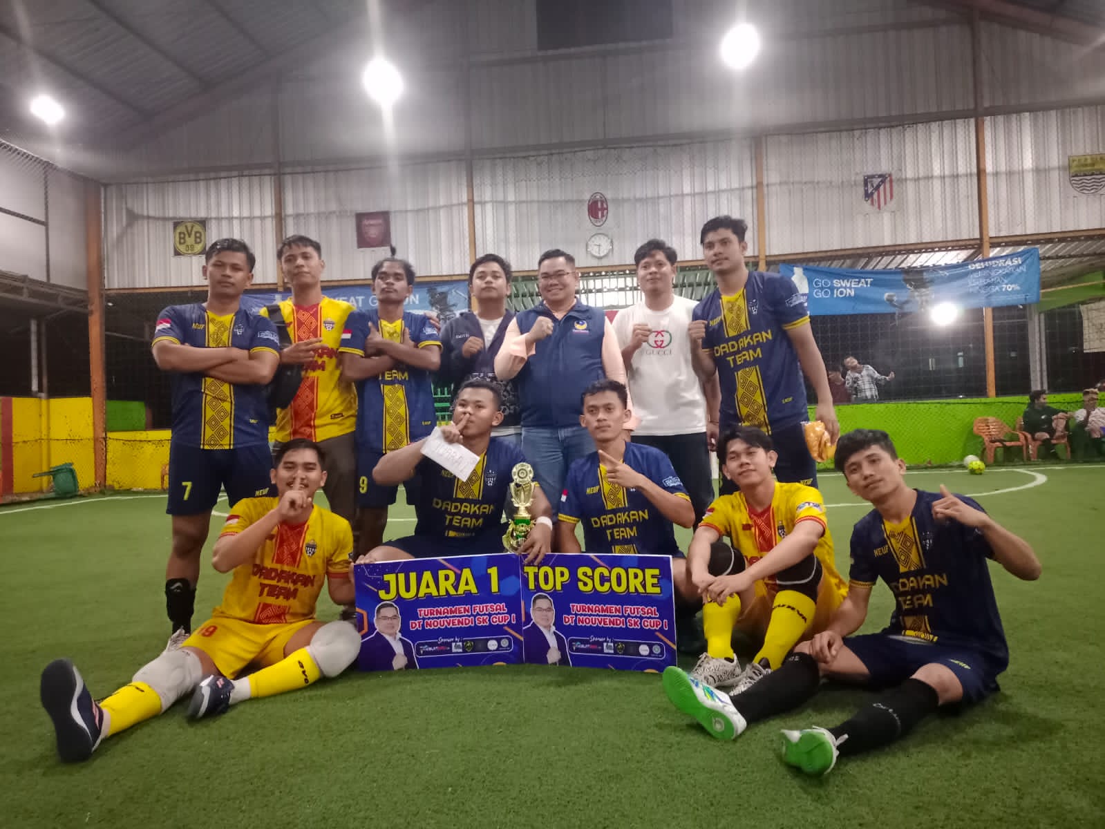 Tim Dadakan FC Juarai Turnamen Futsal Dt Nouvendi SK CUP I