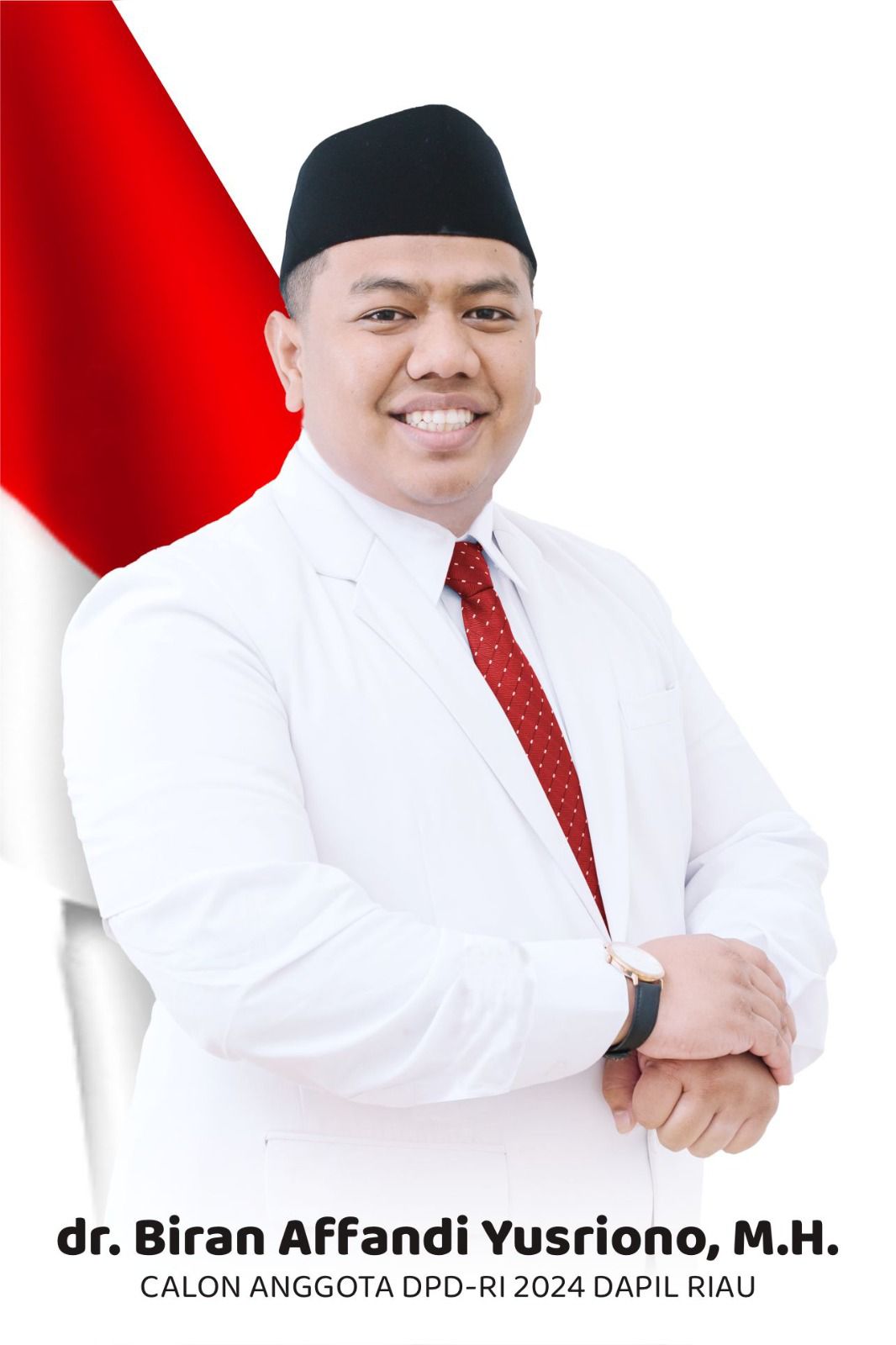 dr Biran Affandi Yusriono, MH Daftar Calon DPD - RI Termuda Riau, Deklarasikan Masyarakat Sehat  &  Ekonomi Kuat
