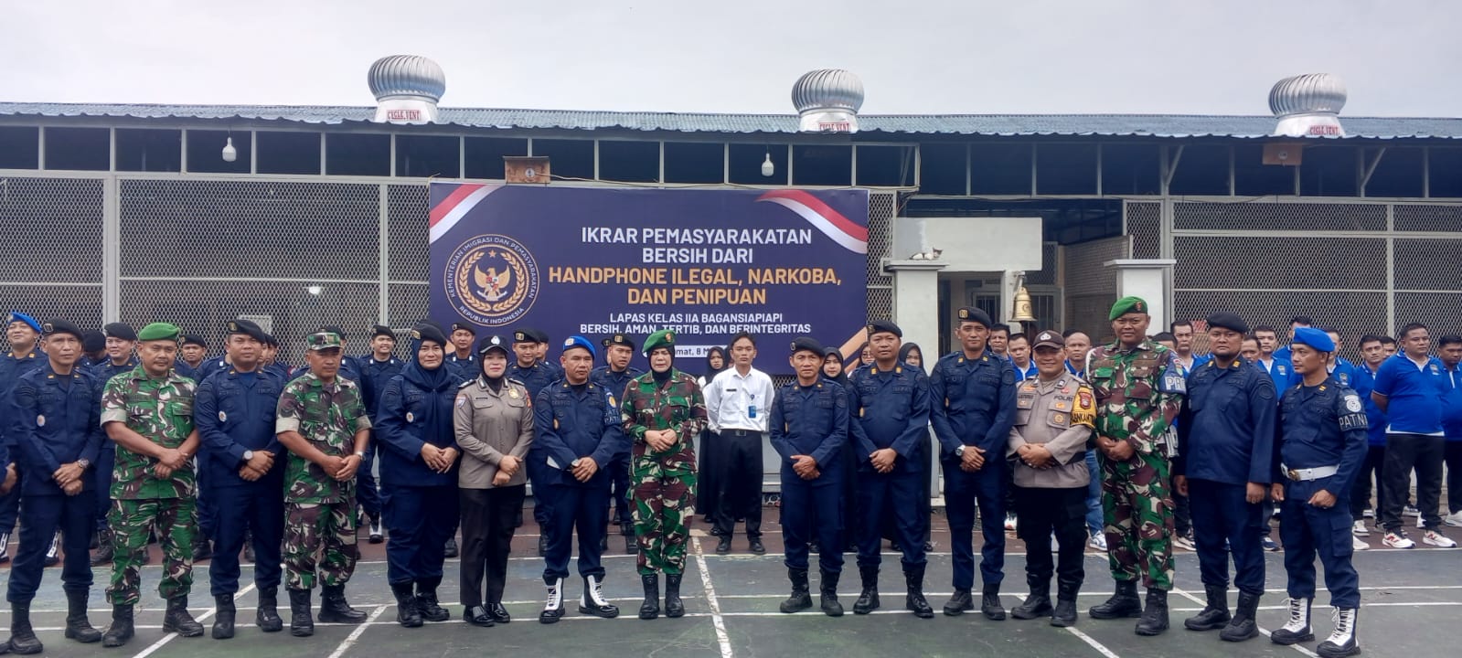 Lapas Kelas IIA Bagansiapiapi Deklarasikan Bersih dari Handphone Ilegal, Narkoba, dan Penipuan