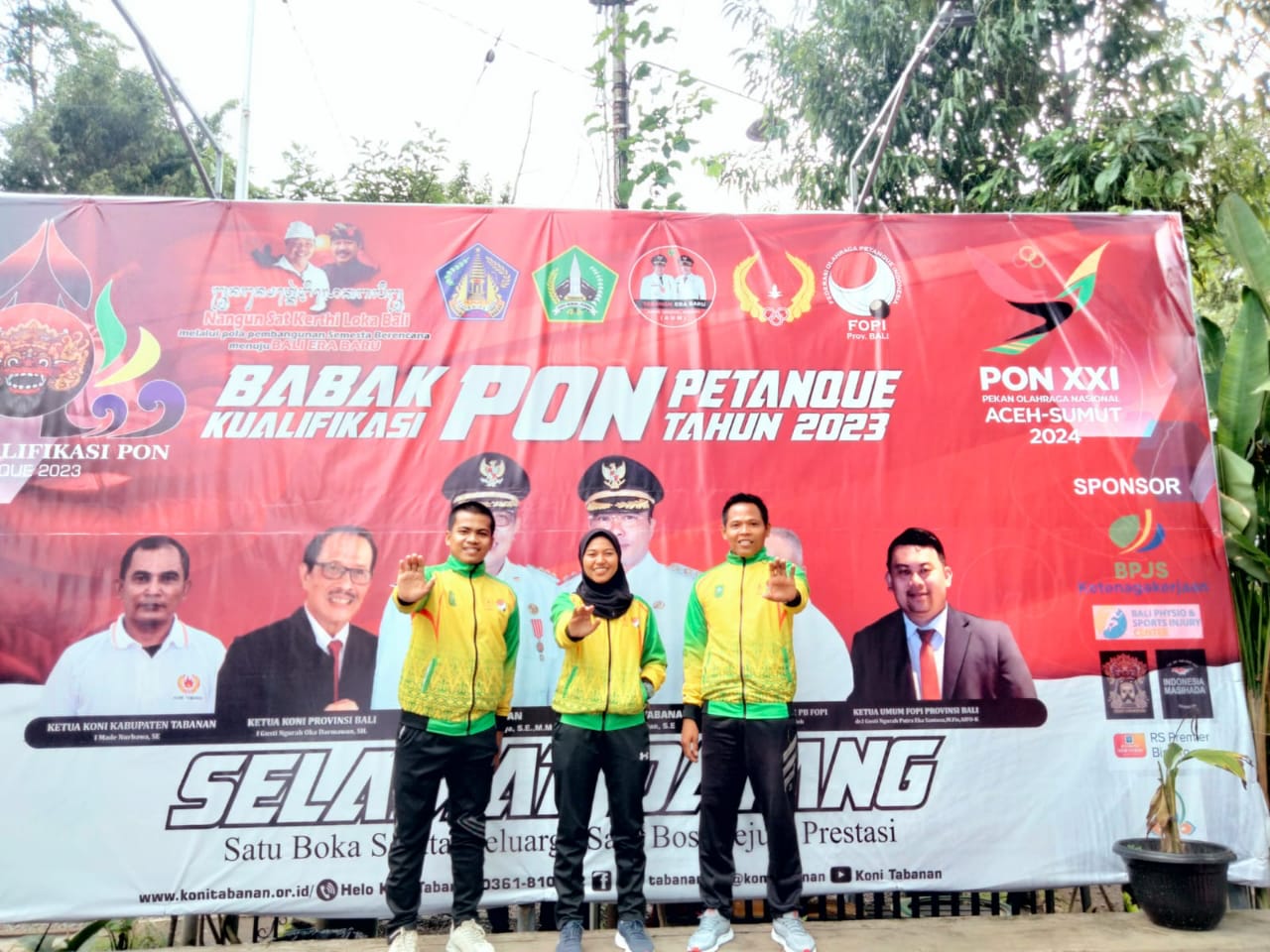 Bupati Afrizal Sintong Apresiasi Tiga Atlet Petanque Rohil Wakili Riau Berlaga di Pra-PON Bali